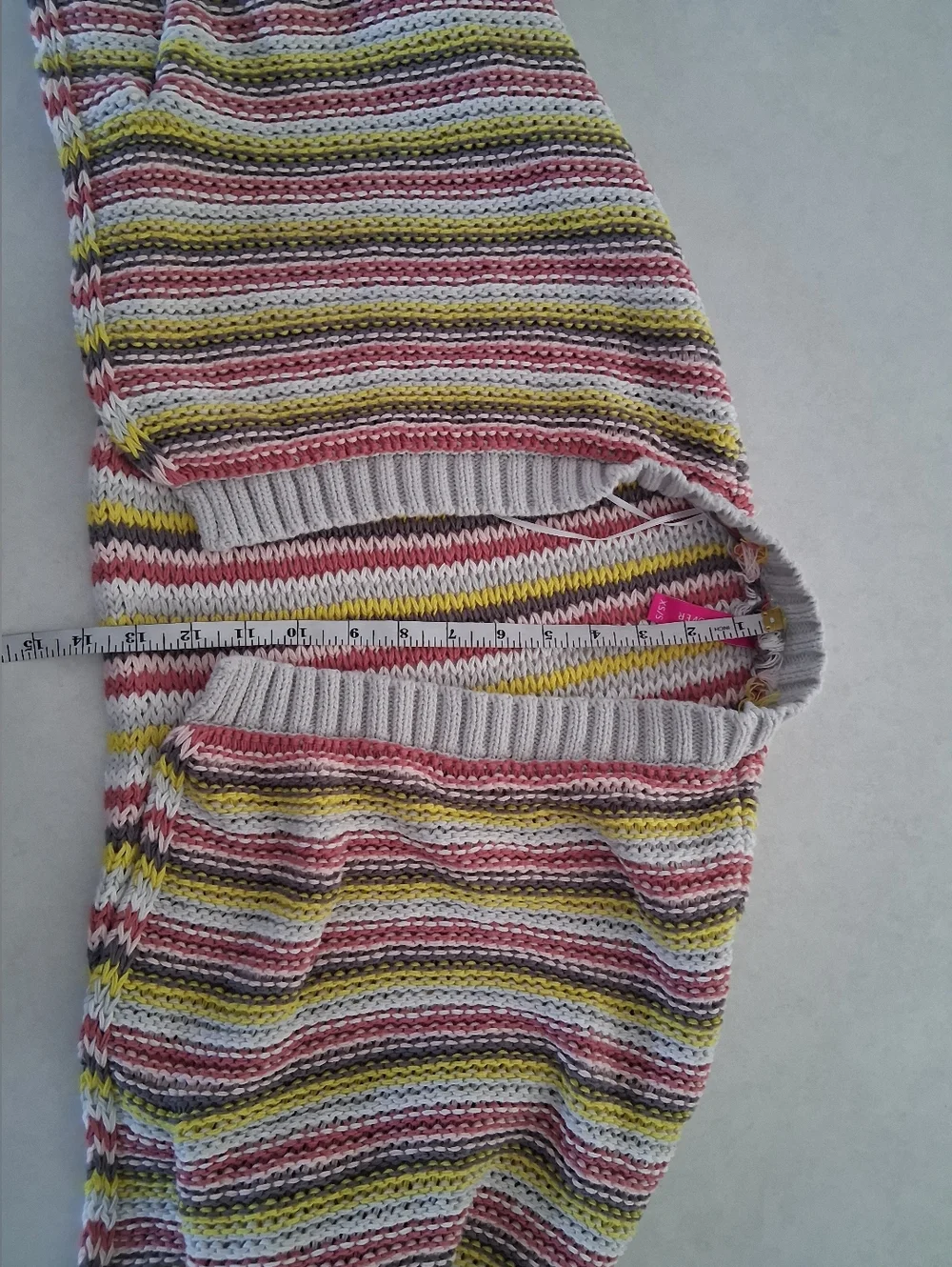 Zaket & Plover/ 100% Cotton/ Striped Knit Shrug Cardigan/ Size US XS/S - Picture 11 of 11